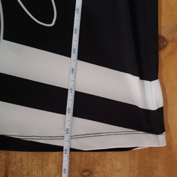 Papillon Small Black And White Sleeveless Floral Print Mini Dress Tunic - Picture 10 of 10